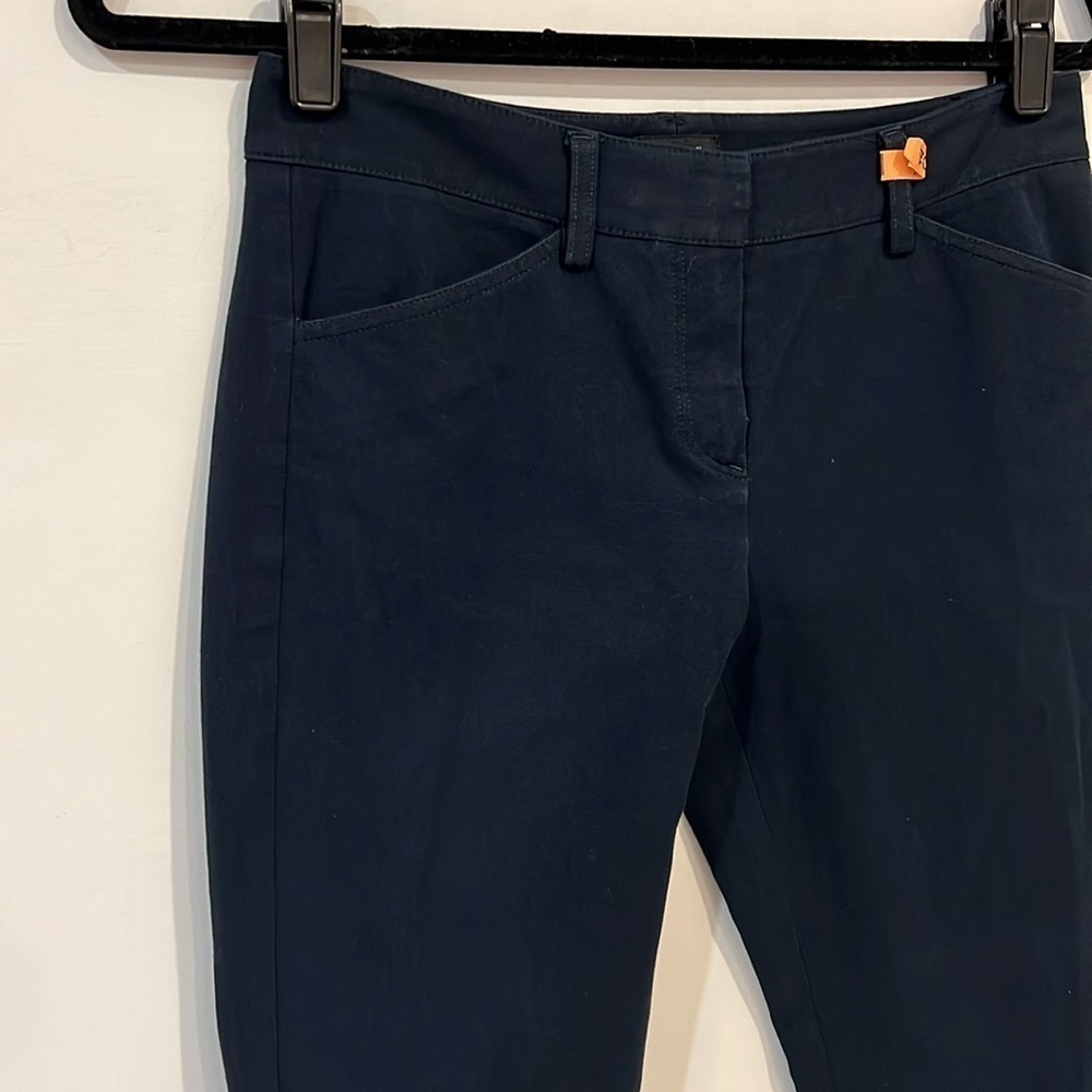 Theory Navy Blue Straight Leg Dress Pants Trousers size 4 - Picture 6 of 12